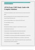 AT116 Exam 2 2022 Study Guide with Complete Solutions