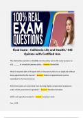 California Life Accident and Health  Exam Bundle. 