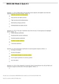 BIOS 256 Week 3 Quiz # 3 (score100 out of 100) | Chamberlain College of Nursing