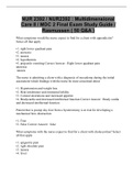 NUR 2392 / NUR2392 : Multidimensional Care II / MDC 2 Final Exam Study Guide / Rasmussen ( 50 Q&A )