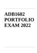 ADB1602 PORTFOLIO EXAM 2022