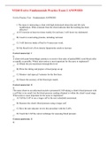 N3260 Evolve Fundamentals Practice Exam 2 ANSWERS