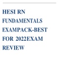HESI RN PHARMACOLOGY EXAM PACK - BEST MERGED ACTUAL EXAMS - BEST PREDICTOR FOR 2022 EXAM