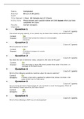  BIOL 1001 WEEK 6 EXAM WITH QUESTIONS AND ANSWERS - KEISER UNIVERSITY.