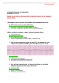 ACLS -EXAM VERSION B (50 QUESTIONS AND ANSWERS) WITH COMPLETE TOP SOLUTION RATED A