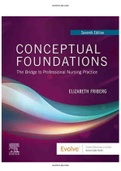 Conceptual Foundations The Bridge Professional Nursing 7th Edition Friberg Creasia Test Bank