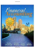 Financial Accounting 5th Edition Dyckman Test Bank