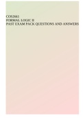 COS2661 FORMAL LOGIC II PAST EXAM PACK QUESTIONS AND ANSWERS