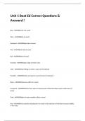 Unit 1 Boat Ed Correct Questions & Answers!!