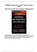 RSK4802 Assignment 2 2024 - DUE 28 October 2024 fully covered