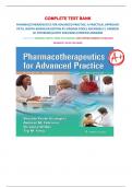 COMPLETE TEST BANK  PHARMACOTHERAPEUTICS FOR ADVANCED PRACTICE: A PRACTICAL APPROACH FIFTH, NORTH AMERICAN EDITION BY VIRGINIA POOLE ARCANGELO | ANDREW M. PETERSON|LATEST 2024/2025|VERIFIED ANSWERS PRINTED PDF|ORIGINAL DIRECTLY FROM THE PUBLISHER| 100% VE