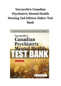 Varcarolis’s Canadian Psychiatric Mental Health Nursing 2nd Edition Halter Test Bank