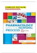 COMPLETE TEST BANK: Pharmacology and the Nursing Process 9th Edition by Linda Lane Lilley RN PhD (Author)latest Update.