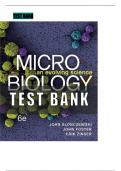 TEST BANK for Microbiology: An Evolving Science 6th Edition by Slonczewski & Foster; ISBN: 9781324033523, All 28 Chapters Covered, Verified Latest Edition