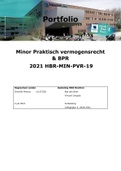  Portfolio Minor Praktisch Vermogensrecht & BPR  (toets - uitwerking)