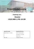 Case uitwerking Project Onderneming 