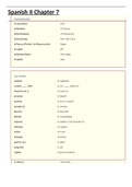 LSU Span 1102 Ch. 7 Exam Practice and  Notes  Spring 2021