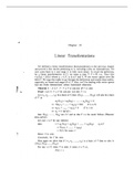 LINEAR TRANSFORMATIONS NOTES IN ENGLISH FOR M.SC MATHEMATICS