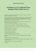 Xactimate Level 2 Certification Exam Questions With Verified Answers