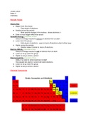 Class notes CHMG 141 - Periodic Trends + Lewis Dot Diagrams