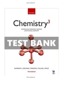 Chemistry 3 Introducing inorganic organic and physical chemistry 3rd Edition Burrow Test Bank