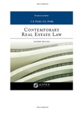 Contemporary Real Estate Law 2nd Edition Fields Test Bank