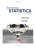 Elementary Statistics 3rd Edition Navidi Test Bank