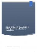 CBAP BABoK V3 Exam (2024) || With Questions & Solutions (Rated A+)