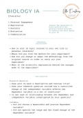 IA Checklist for IB DP Biology SL and HL