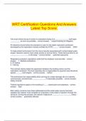  WRT Certification Questions And Answers Latest Top Score.