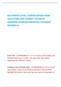 XACTIMATE LEVEL 2 CERTIFICATION EXAM QUESTIONS AND CORRECT DETAILED ANSWERS (VERIFIED ANSWERS) |ALREADY GRADED A+