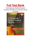 Contemporary Medical-Surgical Nursing 2nd Edition by Daniels, Nicoll Test Bank 