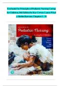 Test bank For Principles of Pediatric Nursing Caring for Children, 8th Edition by Kay Cowen; 