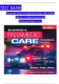 TEST BANK For Paramedic Care: Principles & Practice, 6th edition Volume 2 by Bledsoe, ISBN: 9780136914778, All 7 Chapters Covered, Verified Latest Edition