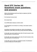 Hard STC Series 66 Questions exam questions and answers