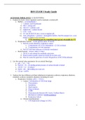 NURS 4581 BSN Exam 1 Study Guide- University of Texas Arlington