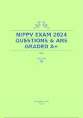 NIPPV EXAM 2024 QUESTIONS & ANS GRADED A+