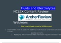 NCLEX Archer Review Fluid and electrolytes