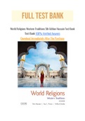 World Religions Western Traditions 5th Edition Hussain Test Bank