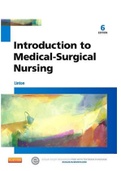 F Introduction to Medical-Surgical Nursing 6th Edition Linton Test Bank