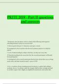 PRITE 2019 - Part II questions and answers