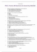 PEAT-1 Practice 200 Questions and Answer Key 2024/2025 