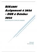 RSK4801 Assignment 4 2024 - DUE 4 October 2024