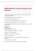 USPAP Module 10 Exam Questions and Answers