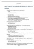 PEAT-3 Practice (200) Questions and Answer Key 2024/2025  Complete