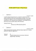 NURS-6630N Week 11 Final Exam