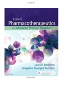 Lehne’s Pharmacotherapeutics for Advanced Practice Providers Burchum Rosenthal 1st Edition Test Bank