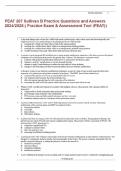 PEAT 207 Sullivan B Practice Questions and Answers 2024/2025;( Practice Exam & Assessment Tool (PEAT))