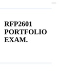 RFP2601 PORTFOLIO EXAM.