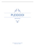 Pleidooi OWE 6/7 PIP (7,4)